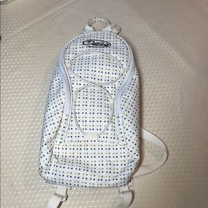 Dakine White and Black Polka Dot Backpack